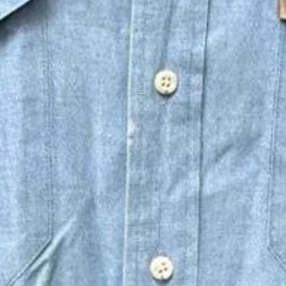 Vintage Pendleton Blue Cotton Work Shirt RN 29685 Men's size Large L - Picture 7 of 11